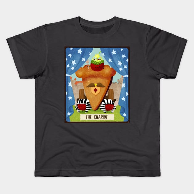 Dessert Tarot card-The Chariot Kids T-Shirt by BBvineart